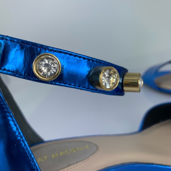 Kat Maconie Royal Blue Mirror Heel w/ Crystal Trim - Picture 6 of 6